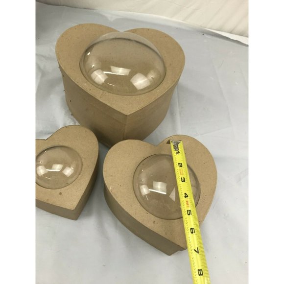 Set of 3 Heart Gift Boxes with Bubble Window - Picture 2 of 6